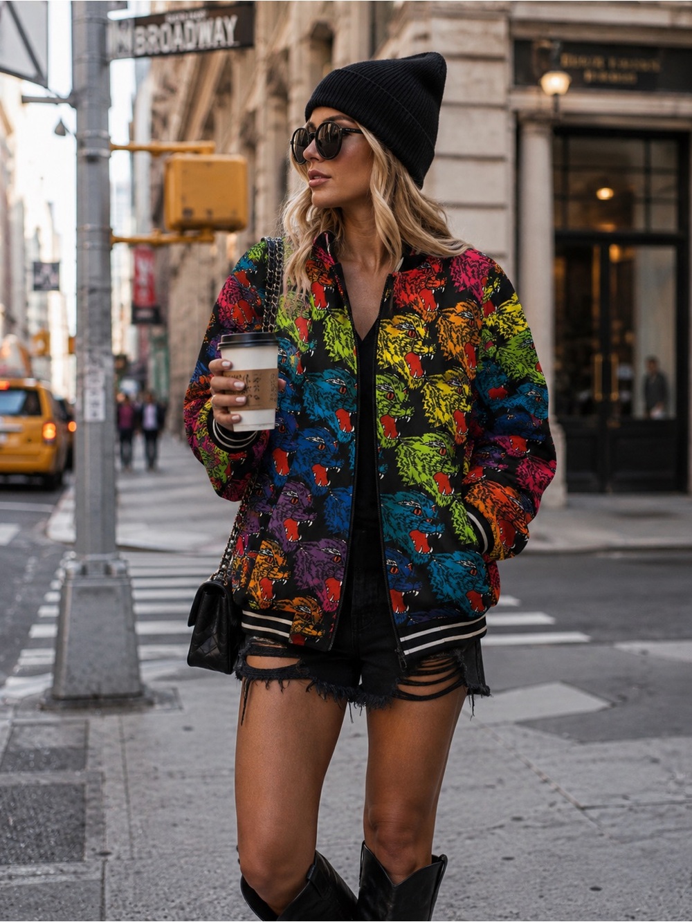 Tiger Gucci multi color track suit jacket